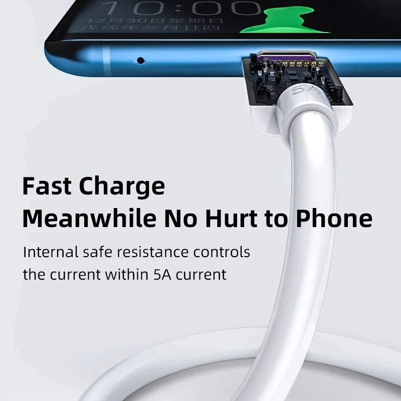 Кабель USB Type-C 5 А для Huawei Mate 30 20 10 P30 P20 P10 Pro Lite P Smart кабель быстрой зарядки | Мобильные