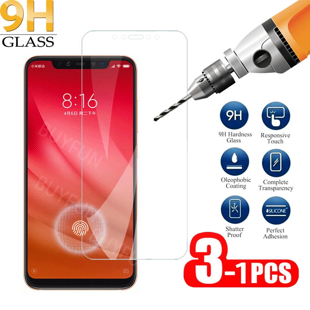 

Защитное стекло для Xiaomi mi 8 Lite, закаленное, 9H, 1-3 шт.