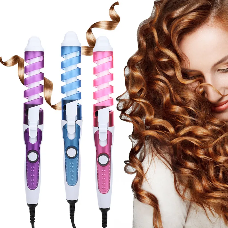 

2020 Professional Hair Curler Magic Spiral Curling Iron Fast Heating Curling Wand Electric Hair Styler Pro Styling Tool