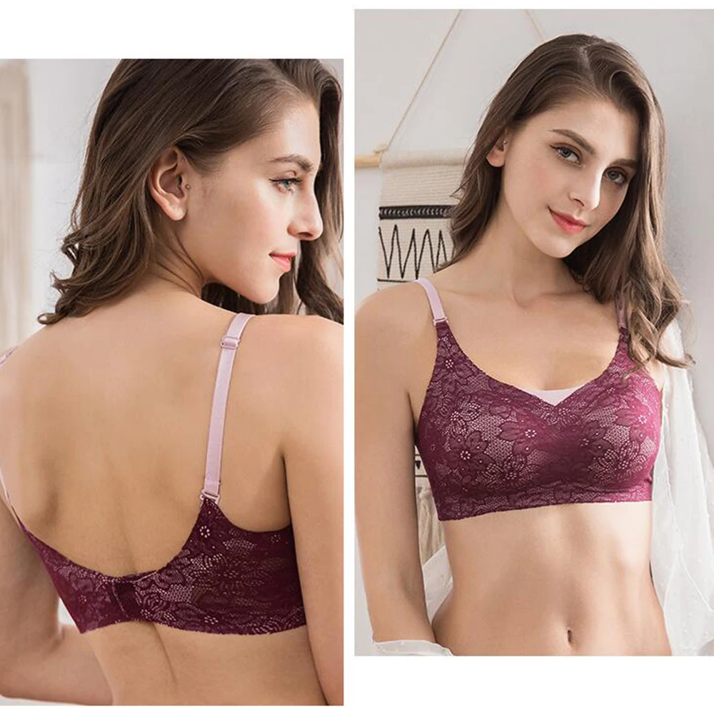 

Hot Women Sleeping Latex Bra Seamless Sexy Lingerie Shockproof Wirefree Push Up Bralette Top Underwear Bra bh Comfort Intimates