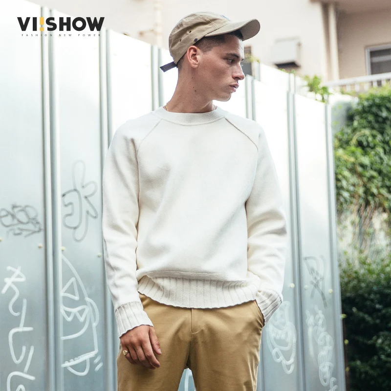 VIISHOW Sweater Men Pullover Brand Clothing Quality White Autumn Spring Dress Pull Homme Christmas ZC1753173 | Мужская одежда - Фото №1