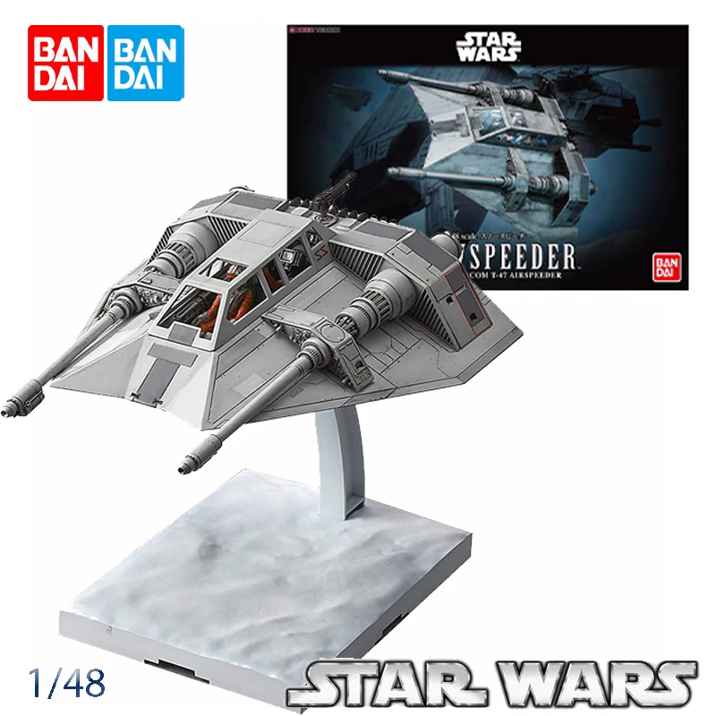 

Bandai Star Wars 1/48 Snowspeeder Snow Fighter Anime Assembly Model Collectable Toys Birthday Present