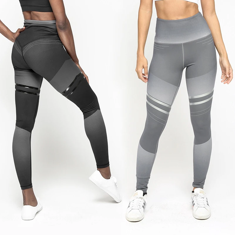 Женские спортивные штаны с высокой талией для фитнеса бега йоги бесшовные