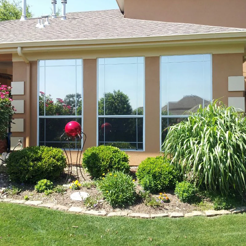 УФ-Блокировка зеркальная Светоотражающая оконная пленка Серебристая