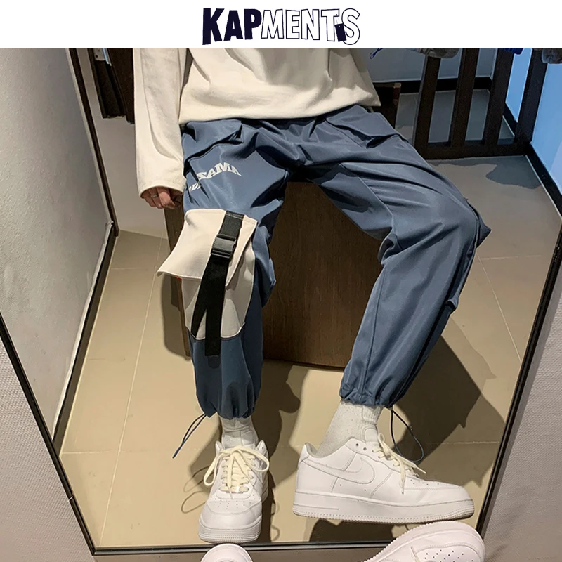 Брюки-карго мужские с карманами в стиле Харадзюку | Мужская одежда