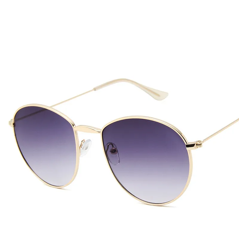 Ретро Круглые Солнцезащитные очки для женщин 2019 Роскошные брендовые