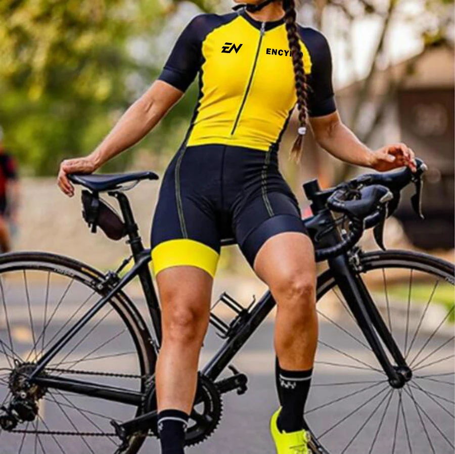 

2022 one Piece Triathlon Skinsuits Women's Cycling Set MTB Team skinsuit Kits Summer Female's Jumpsuit Cycling Jerseys Set