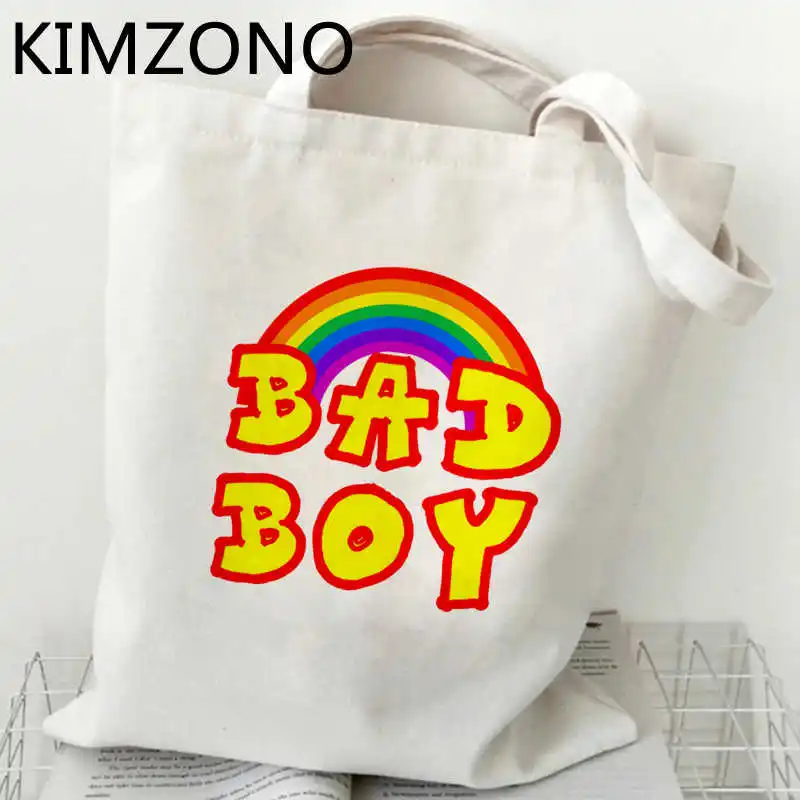 

Радужная сумка для покупок, сумки для покупок, Хлопковая Сумка, джутовая ткань, Многоразовые Пакеты