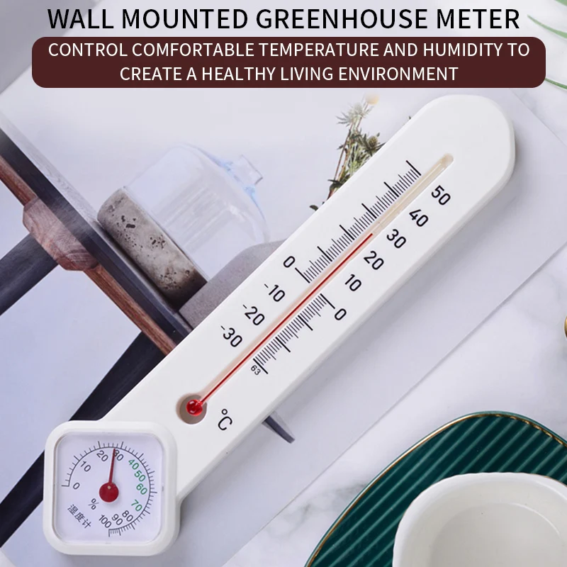 Белый/Черный Вертикальный термометр и гигрометр измеритель влажности