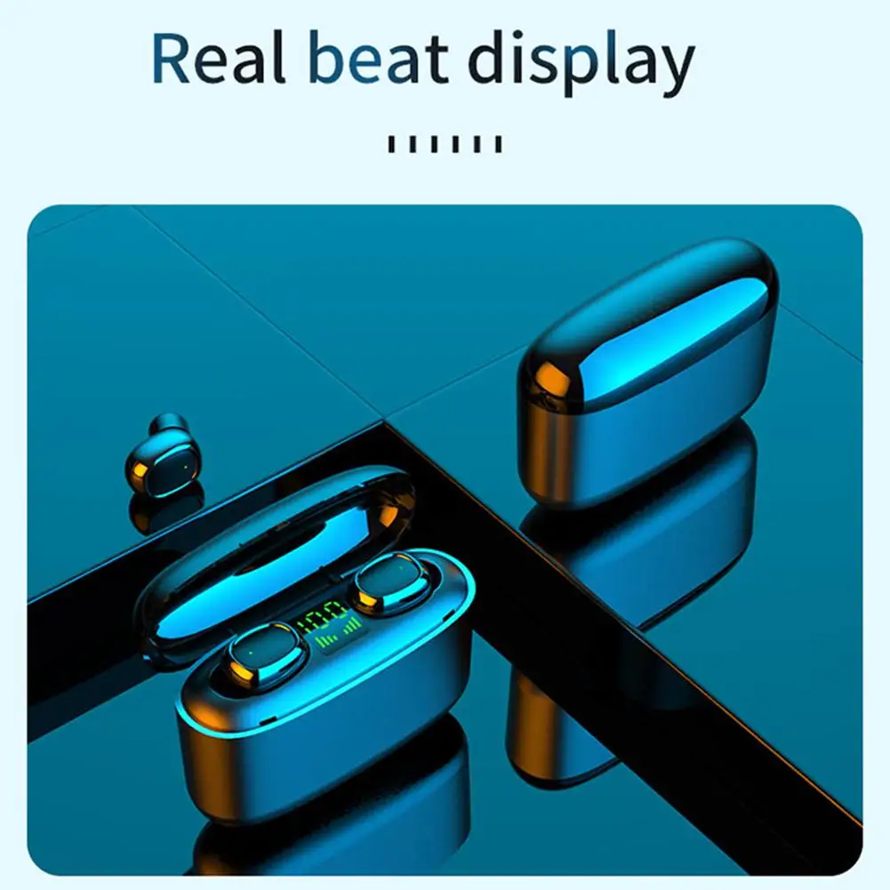 Новые Bluetooth V5.0 наушники беспроводные Tws гарнитура спортивные IPX7