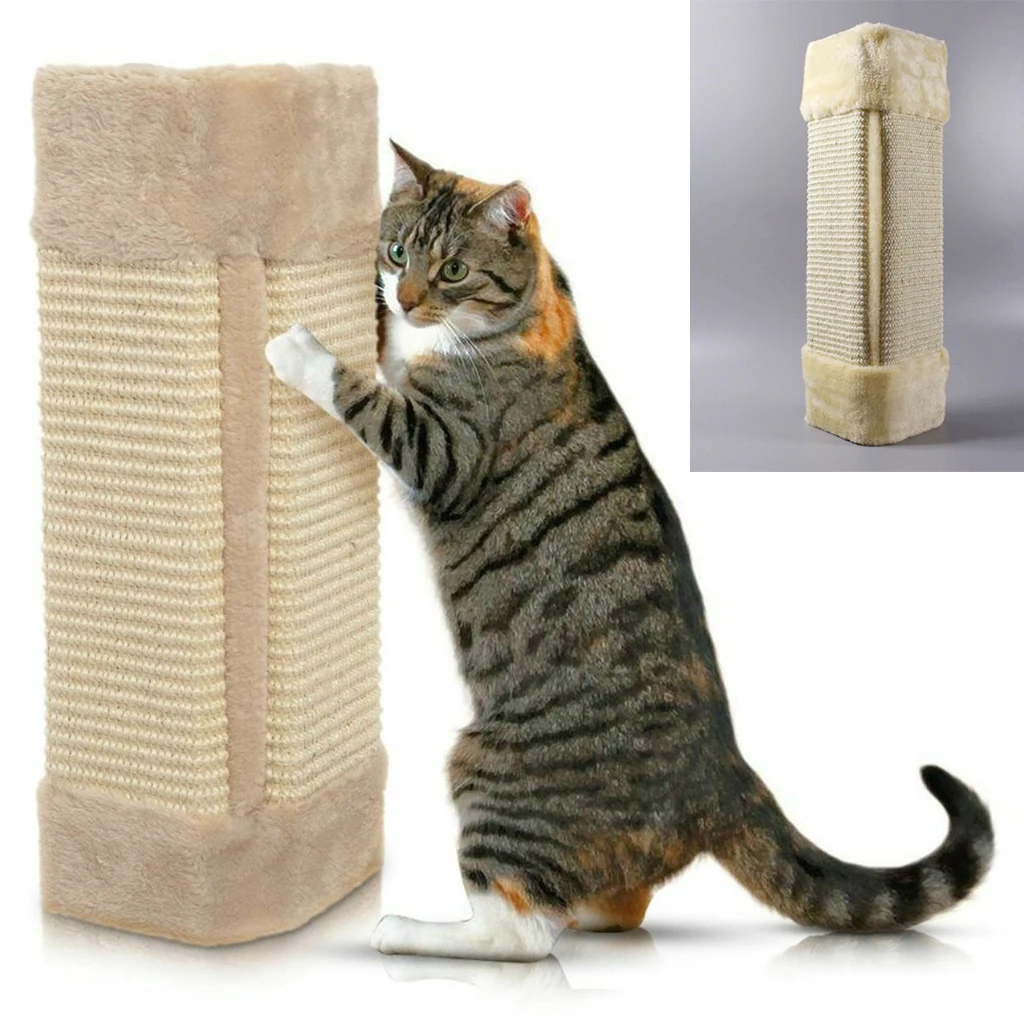 

Cat Scratcher Wall Coner Cat Scratching Board Foldable Pet Sisal Scratcher for Furniture Protection