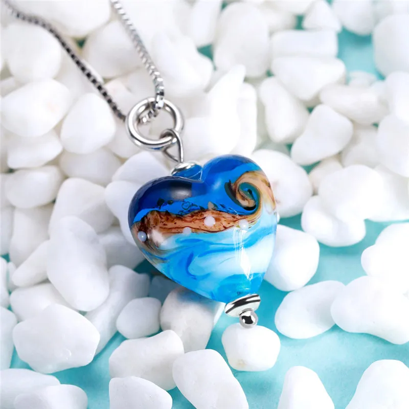 AILIN романтическое голубое искусственное пляжное ожерелье женское детское - Фото №1