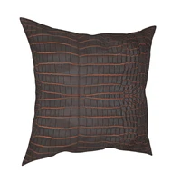 chestnut nile crocodile skin animal pillowcase soft polyester cushion cover gift throw pillow case cover home square 18