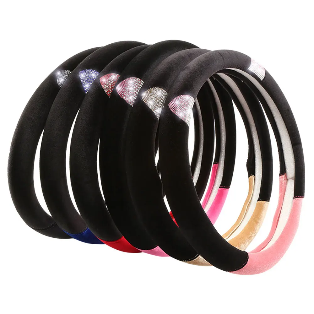 

Чехол на руль автомобиля, короткое плюшевое украшение, 38 см, специально для зимнего автомобиля, аксессуары для интерьера