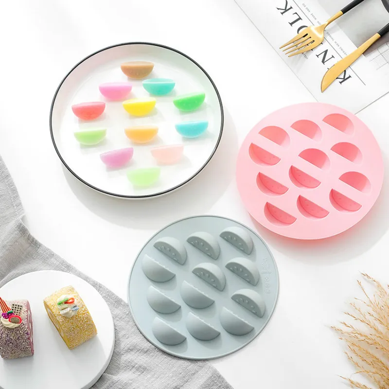 12 even creative watermelon shape silicone cake mold chocolate ice candy baking | Дом и сад