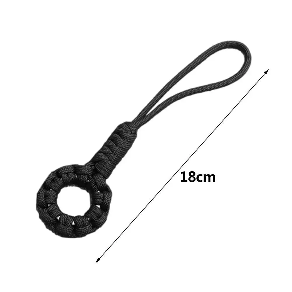 

1Pcs Handmade Multifunction 7-Core Umbrella Rope Weaving Anti-Lost Lanyard Key Ring Buckle Knitting Keychain Rope Paracord Q3T5