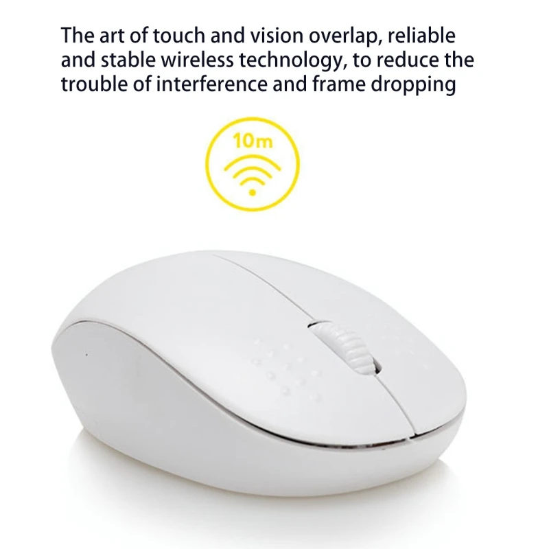 

Wireless Mouse with USB Receiver 2.4G Noiseless Mouse Portable Computer Mice for PC Tablet Laptop for Windows System etc