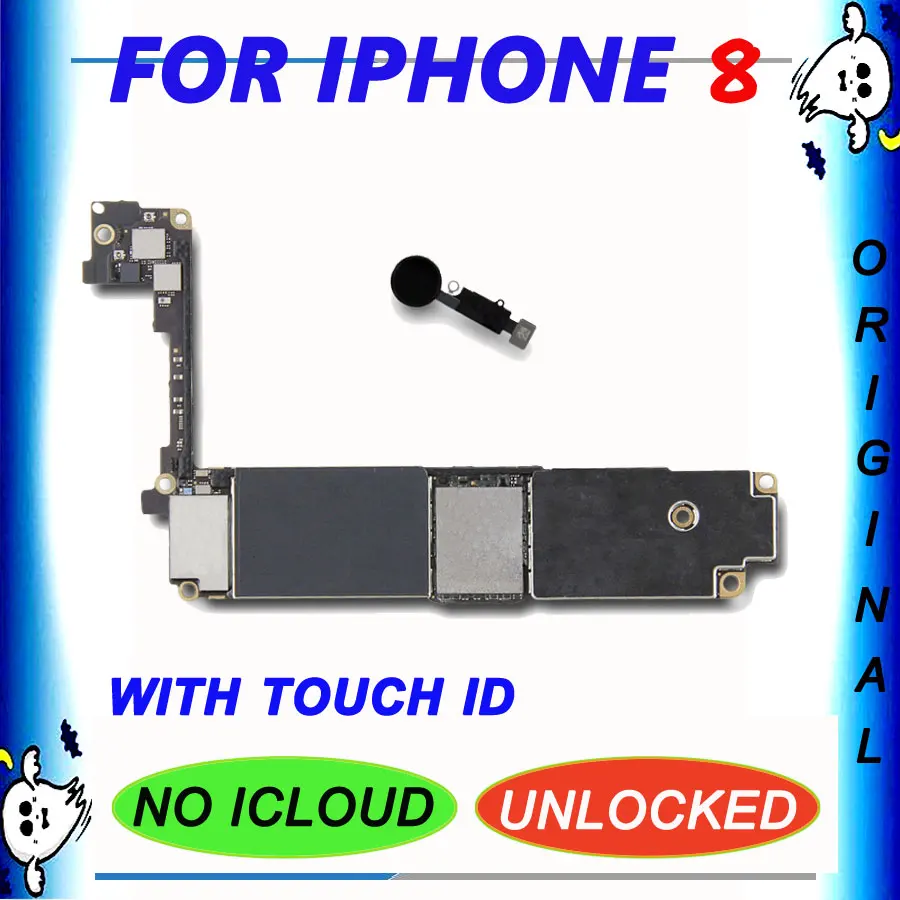 Для iPhone 8 4 7 дюймов 64g 256g оригинальная материнская плата с сенсорным ID IOS системная
