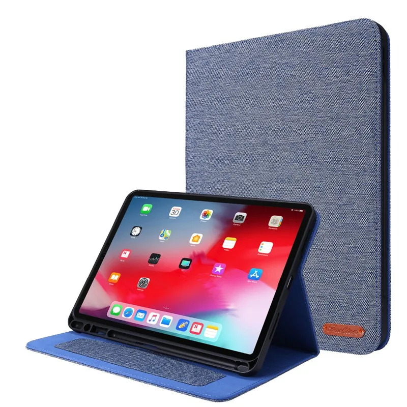 Чехол для iPad Pro 12 9 2020 Ультратонкий чехол из искусственной кожи умный мягкий со