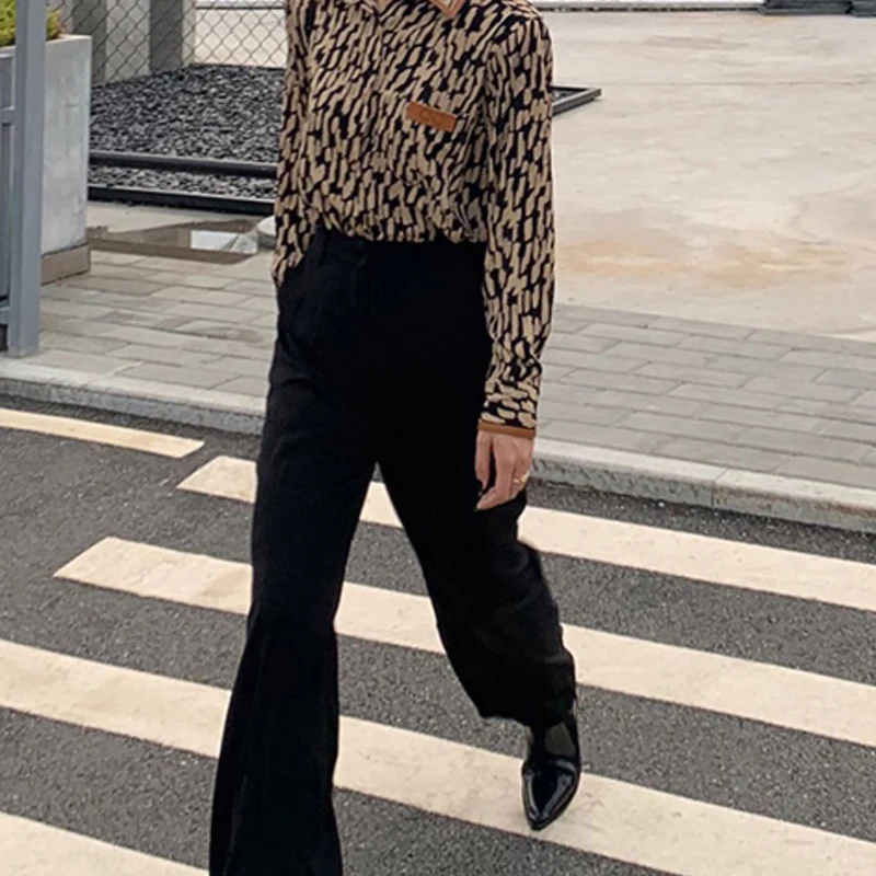 

GVUW High Elastic Waist Vintage All Match Long Trousers New Loose Fit Pants Women Fashion Tide Spring Autumn 2021 20D1470