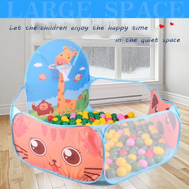 Трехцветная Складная Забавная детская игровая палатка игровой бассейн для ямы