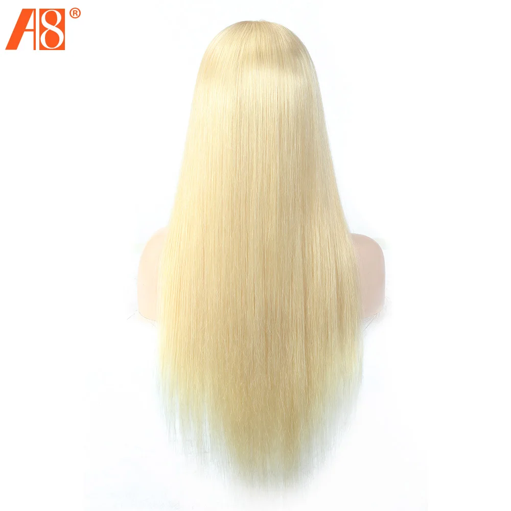 

613 Blonde 13x4 Lace Frontal Human Hair Wigs 150% Remy Brazilian Straight Hair Lace Front Wigs 30 32 34 36 38 40 42 inches