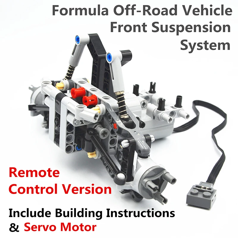 MOC Building Blocks Technical Parts Formula Off-Road Vehicle Front Suspension System compatible with lego for Kids Boys Toy | Игрушки и