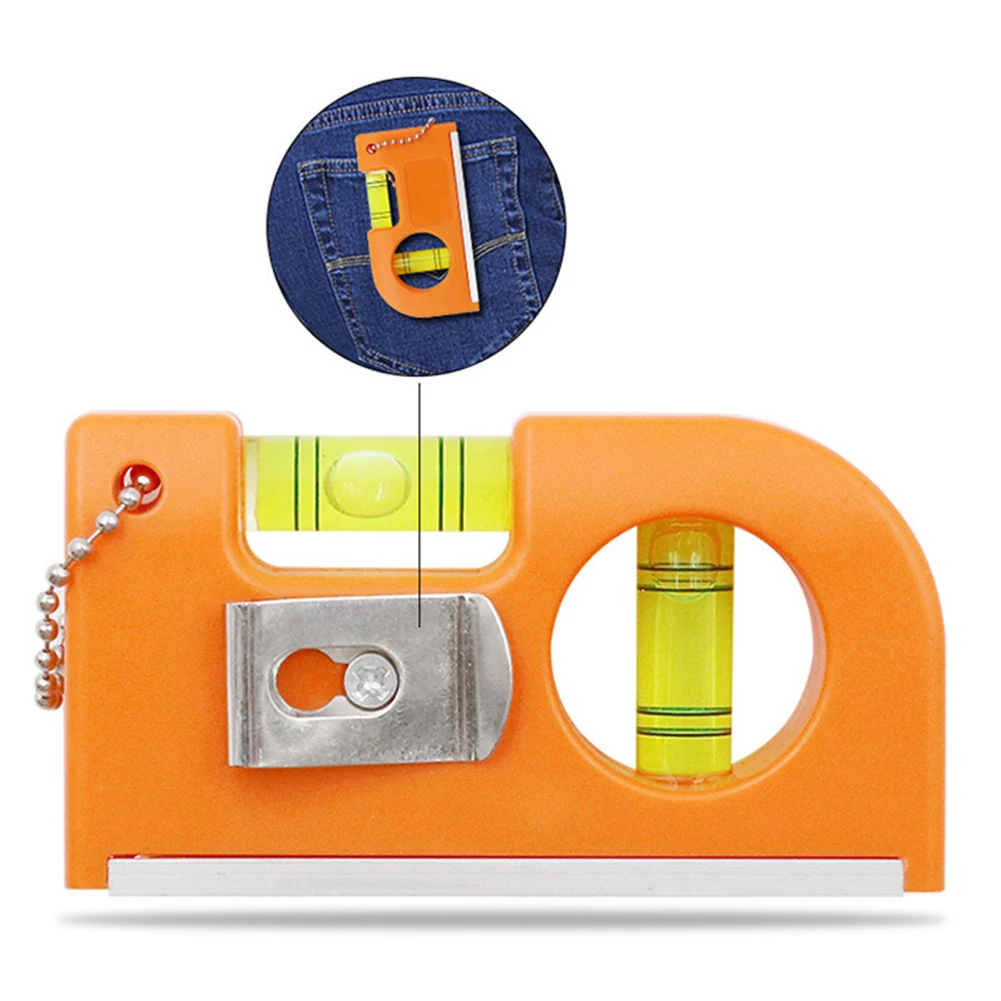 Мини спиртовой уровень молния висячая Пряжка магнитный Алюминиевый баланс