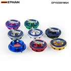 Спортивный серебристый масляный фильтр для двигателя EPMAN, крышка топливного бака для Mitsubishi jdm EPYXG001MSH