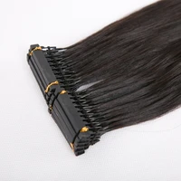 50 gram10pcs set 40 70cm 6d hair extension human hair 100 strand natural black 6d 1human hair extension virgin hair 6d hair