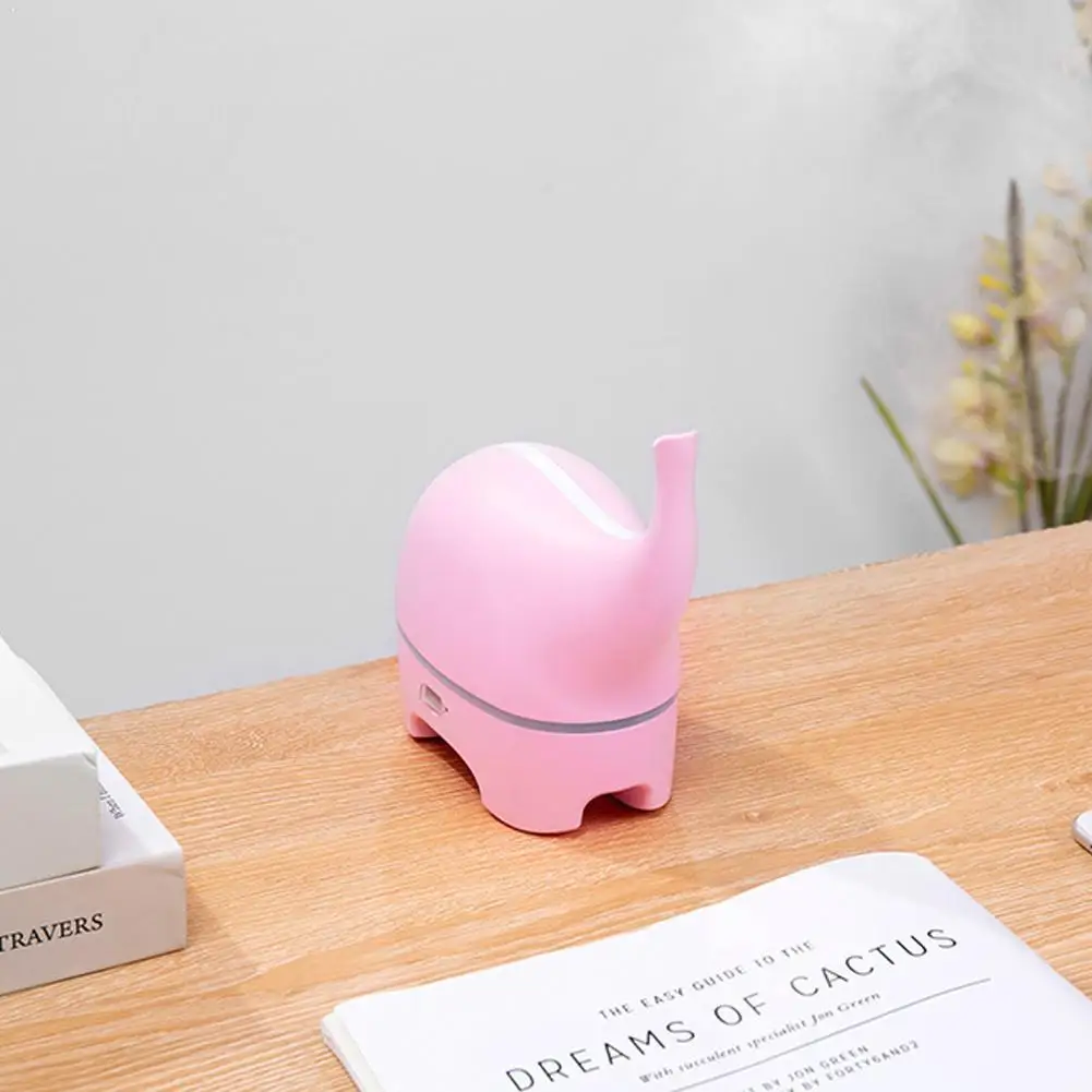 

USB Aroma Diffuser Funny Elephant DC 5V Ultrasonic Air Oil LED Color Fogger Humidifier Portable Essential Humidificador Dif N4N6