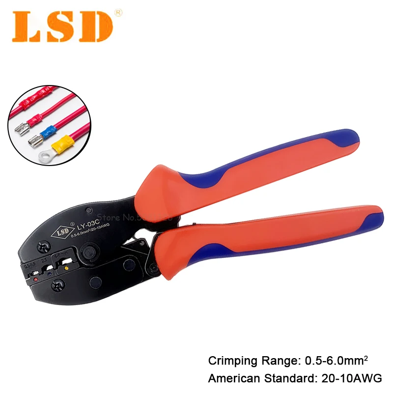 0 5 6 мм2 обжимные плоскогубцы 20 10AWG RV SV изолированные Клещи Щипцы с мягкой ручкой