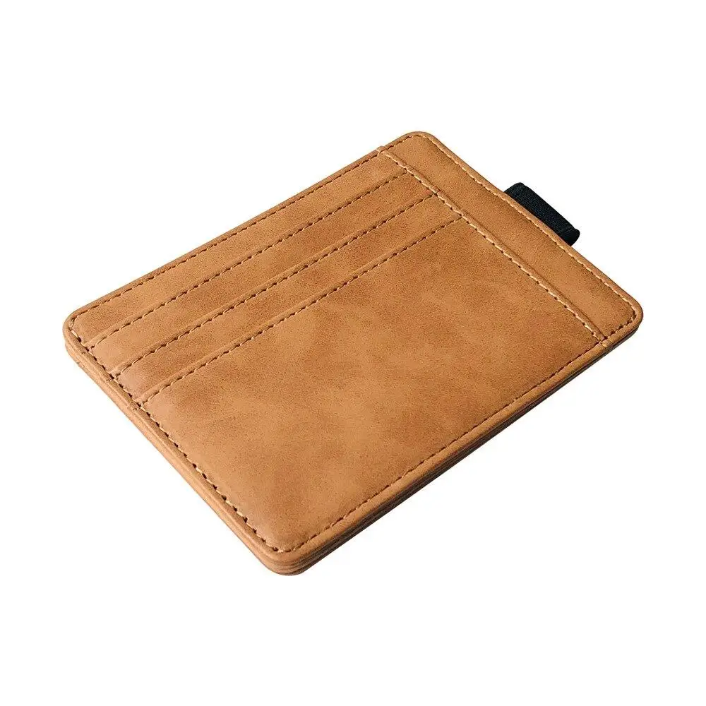 

Thin Business Leather Wallet ID Credit Card Holder Purse Money Pocket Card Case Men Women Card Wallet Fashion Bag