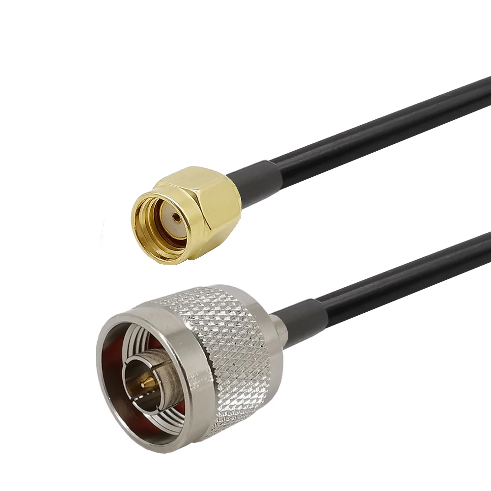 Коаксиальный кабель LMR200 N папа RP SMA антенна RF из чистой меди 50 ом 1 м 3 6 9 12