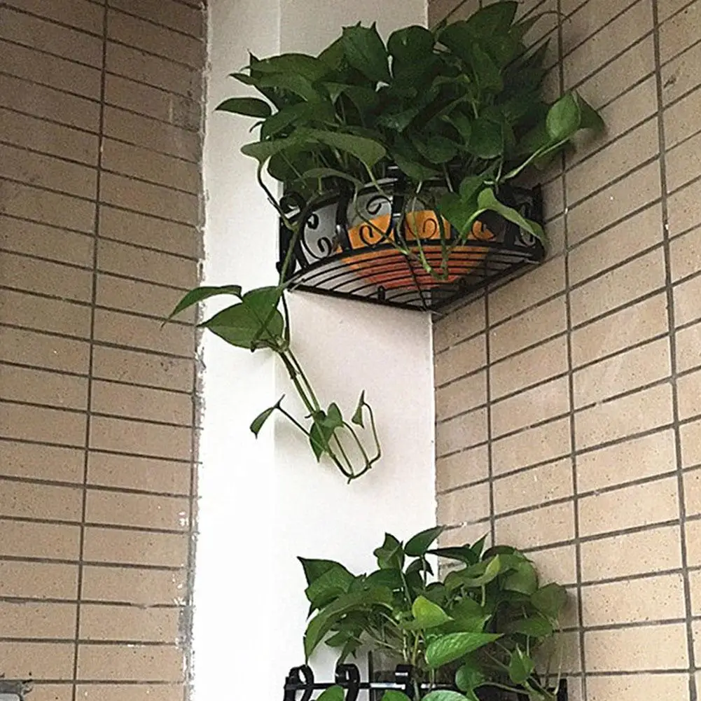 Железный треугольник с геометрическим рисунком для дома угловая стойка хранения