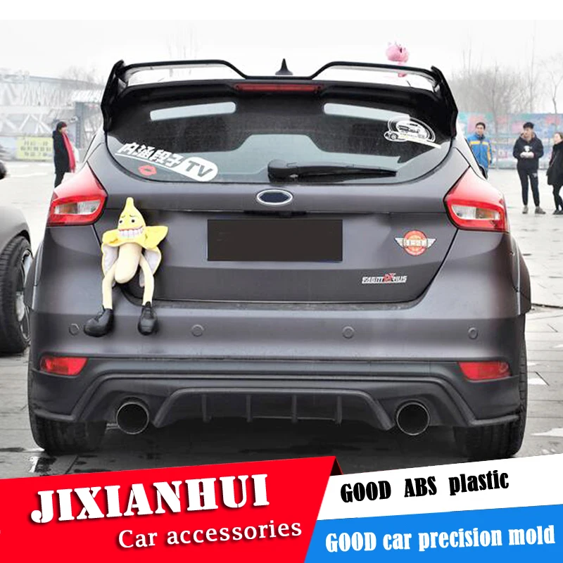Спойлер для Focus ST 2012-2016 F ord хэтчбек FSK ABS пластик Материал заднее крыло автомобиля