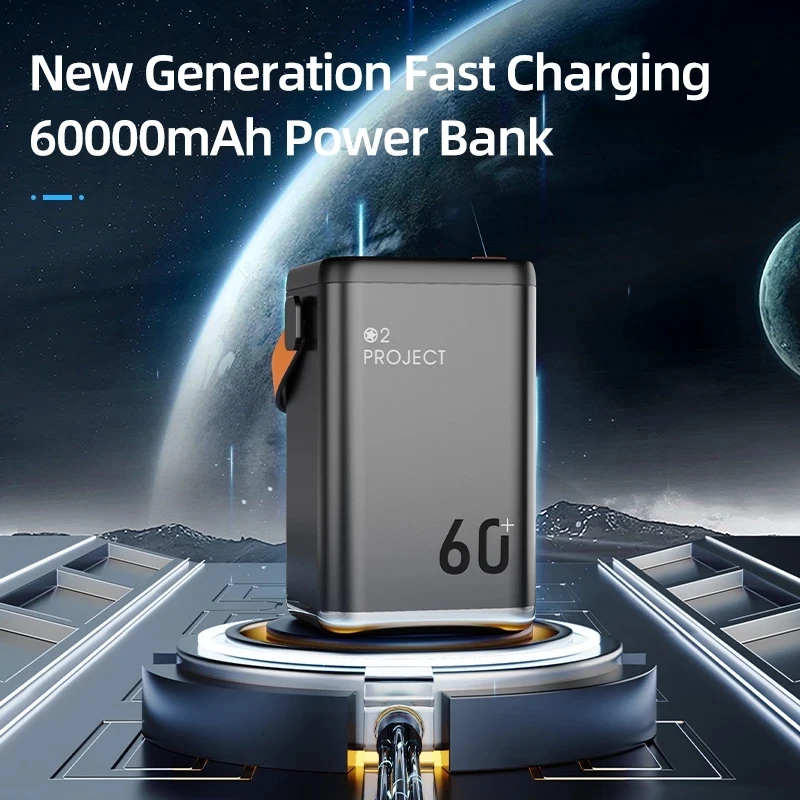 

60000mAh outdoor mobile power supplyemergency large-capacity power bank two-way fast charging 36W energy storage power supply