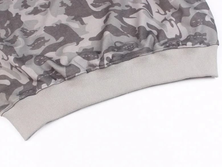 

Autumn 2020 Winter New Embroidered compass badge armband camouflage sweater limited edition | 9930