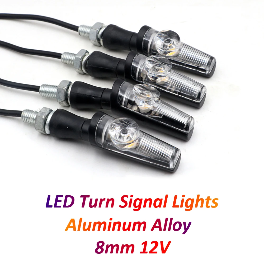 

Мотоциклетный светодиодный индикатор поворота для мотоцикла, мигалка из алюминиевого сплава 12 В для Honda CBR250R, Cafe Racer Ninja 400 R3