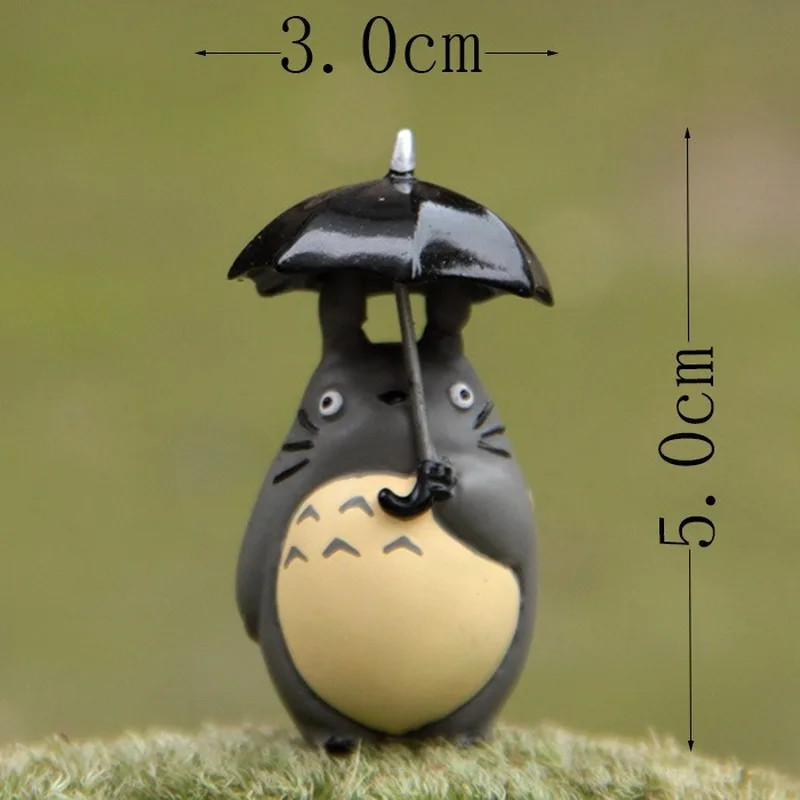 

2021 5cm Mini Totoro Action Figure With Umbrella Toy My Neighbor Totoro Action Figurens Doll Juguete Birthday Gift Party Decor