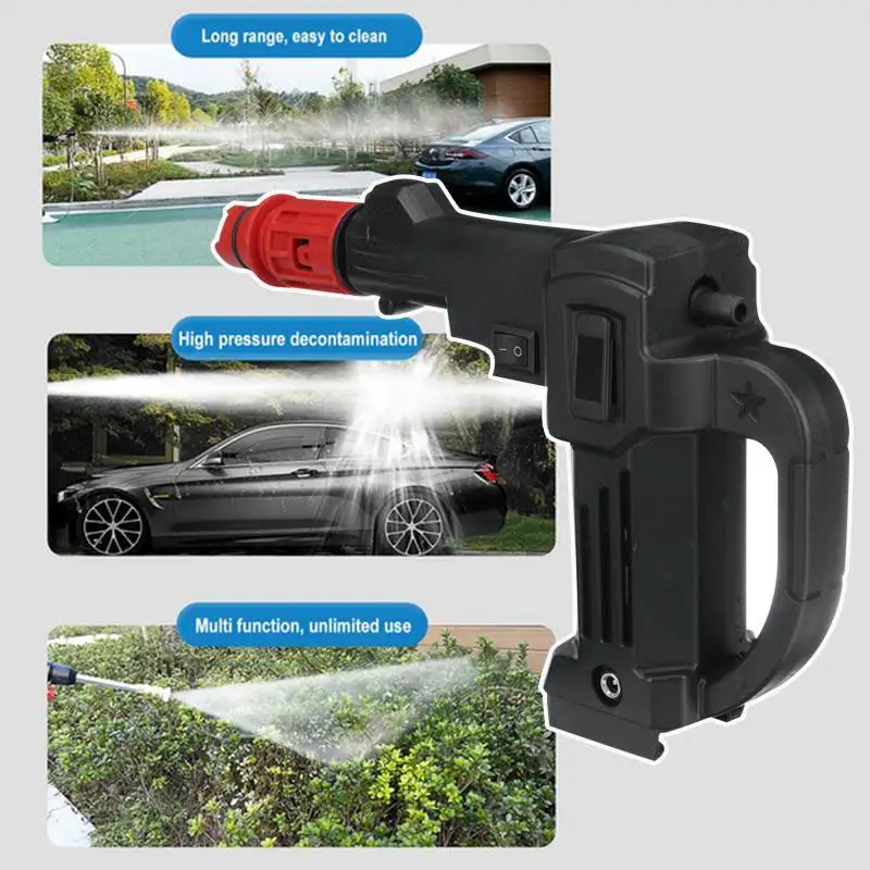 Дешево Мойка автомобиля 16,8 в, пистолет для мойки автомобиля, насос, очиститель высокого давления, уход за автомобилем, портативная Автомойка, автом...
