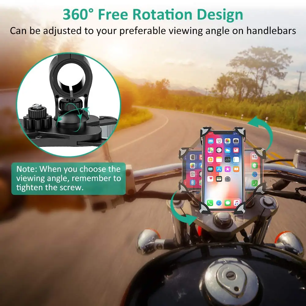 untoom bike phone holder universal bicycle motorcycle phone mount holder stand cradle for iphone x xs max xr 8 7 plus samsung s9 free global shipping
