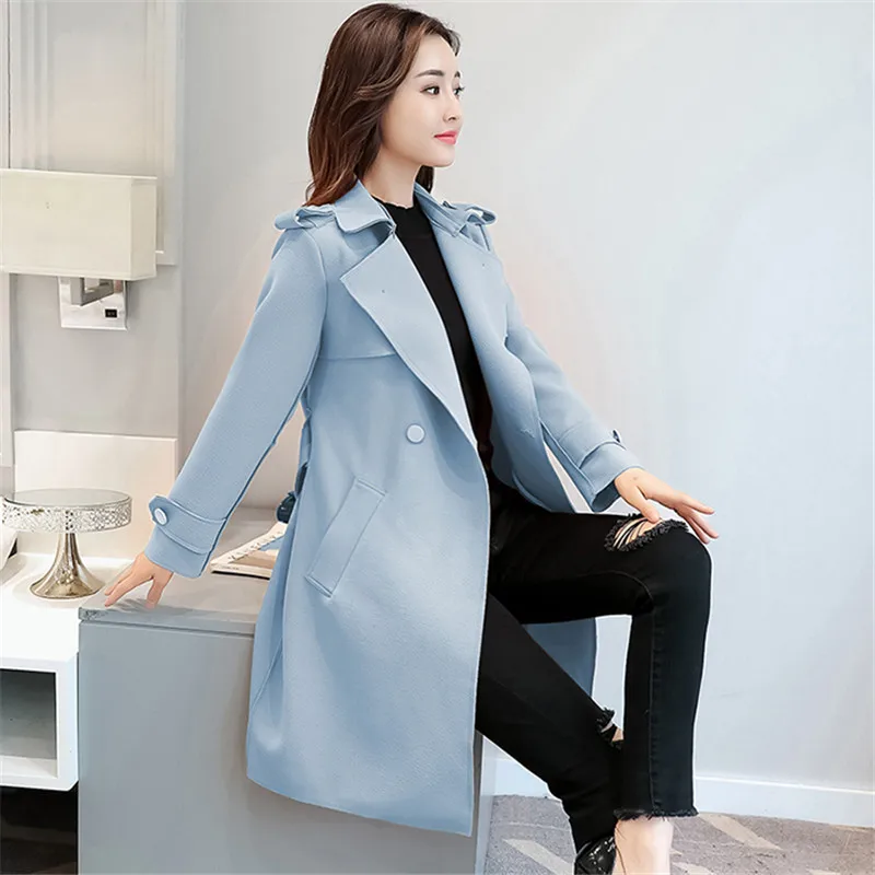 Женская ветровка новинка 2019 Женский тренчкот на весну и осень свободное