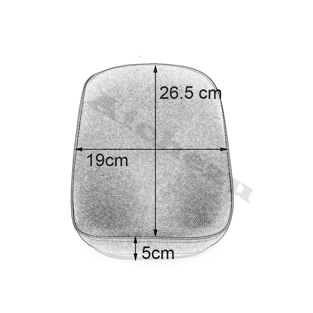ACZ Motorcycle Multi Pattern Suction Cup Rear Pillion Passenger Pad Seat for Harley Davidson Bobber Chopper