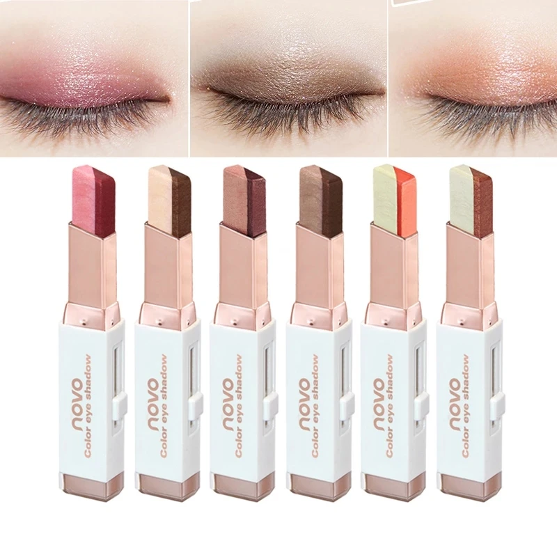 

RD012 Eye Shadow Stick Gradien Two-Color Eye Shadow Paint Pen Eye Makeup Cosmetics Tools Waterproof2