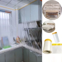 20m portable overspray protective sheeting oil painting film wardrobe decoration dust cover plastic film barrier paint block