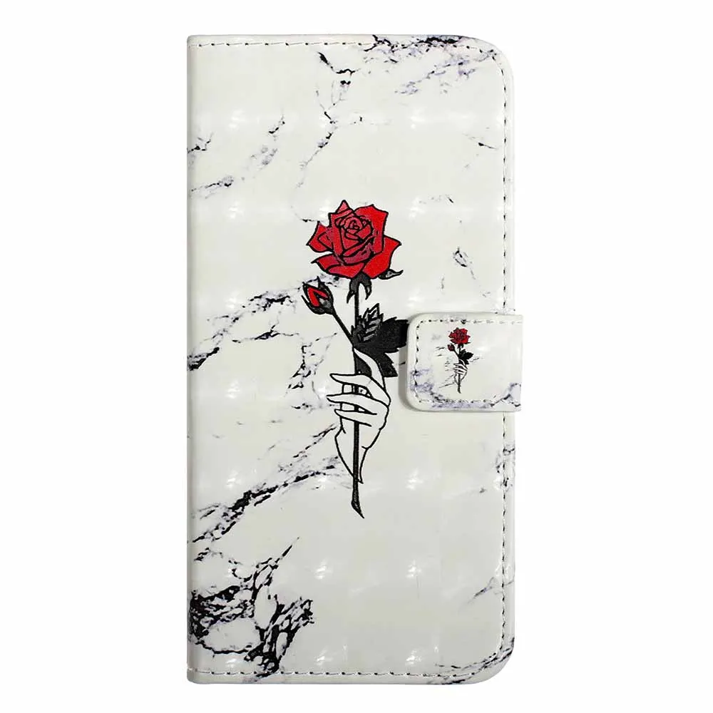 Marble Rose Чехол кошелек кожаный флип-чехол для телефона для samsung Galaxy S10 S10e S9 S8 J6 плюс A7 A10 A20 A30 A40 A50 A70 M10 M20 M30 крышка - Цвет: Marble Rose