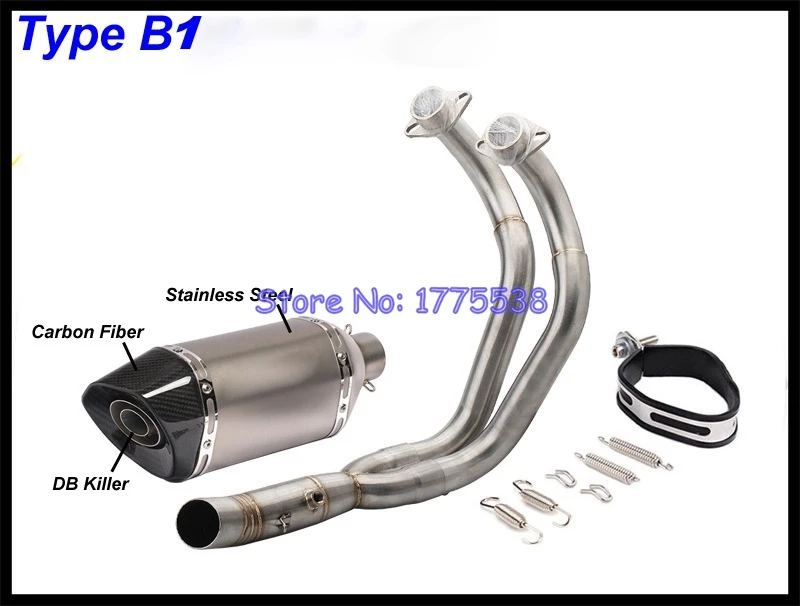 Глушитель выхлопной трубы для мотоцикла MT07 FZ07 вся система передняя Труба Yamaha MT 07