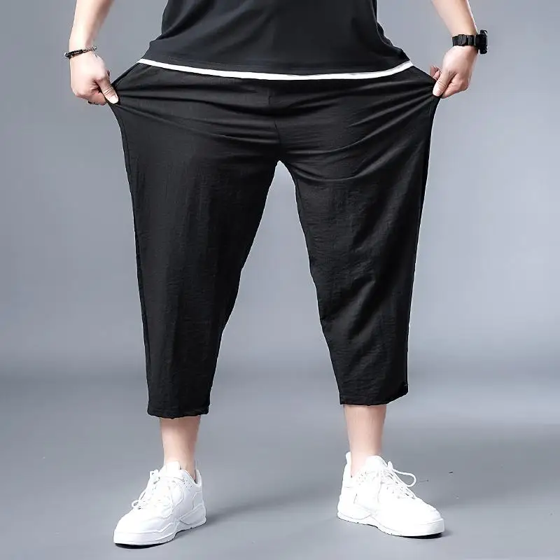 

Мужские свободные брюки из хлопка и конопли, повседневные спортивные однотонные брюки для бега, уличный стиль, товары Karsa, лето 2021