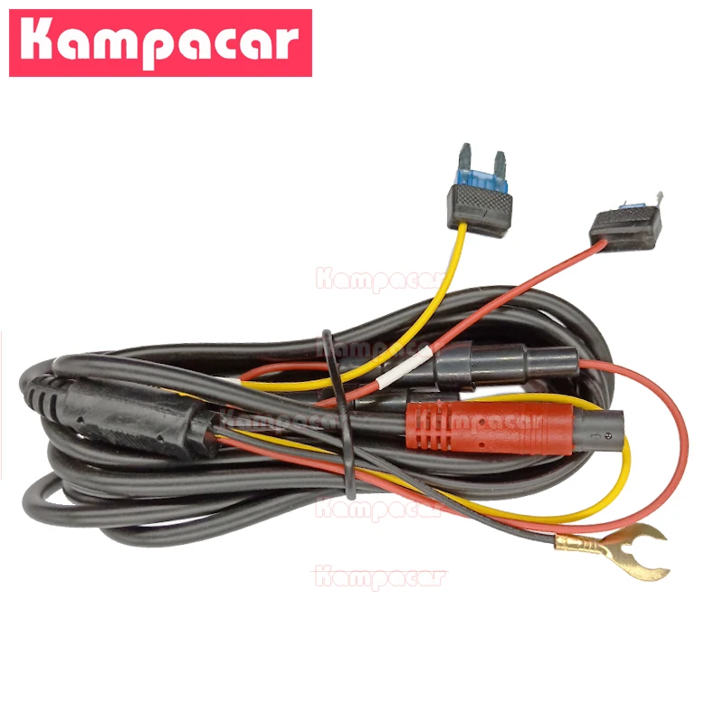 

Видеорегистратор EC01, автомобильная камера с разъемом для предохранителей и кабелем на 8 контактов